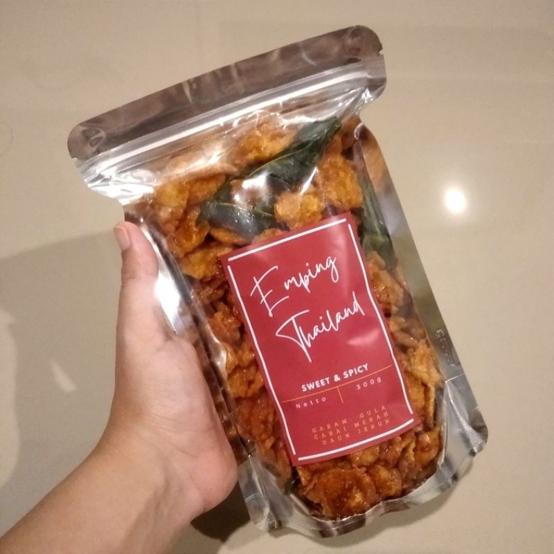 

EMPING THAILAND, EMPING CRISPY SUPER RENYAH WANGI DAUN JERUK