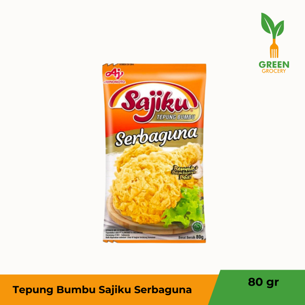 

Sajiku Tepung Bumbu Serbaguna 80gr Tepung Freid Chicken Green Grocery Padang