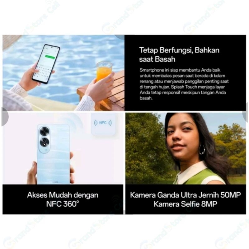 New OPPO A60 RAM 8/128GB NFC OPPO A 60 NFC RAM 8/256GB GARANSI RESMI OPPO INDONESIA