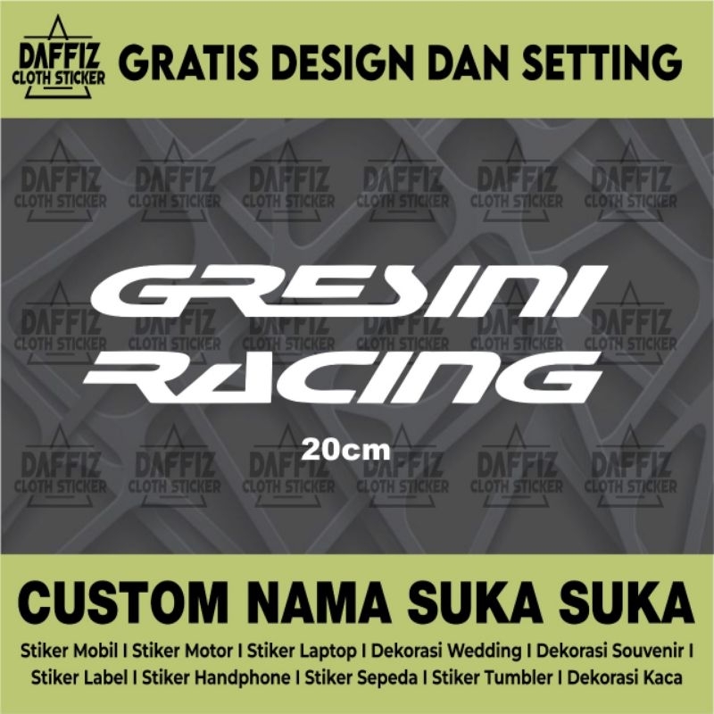 STICKER CUTTING GRESINI RACING | STICKER CUTTING CUSTOM