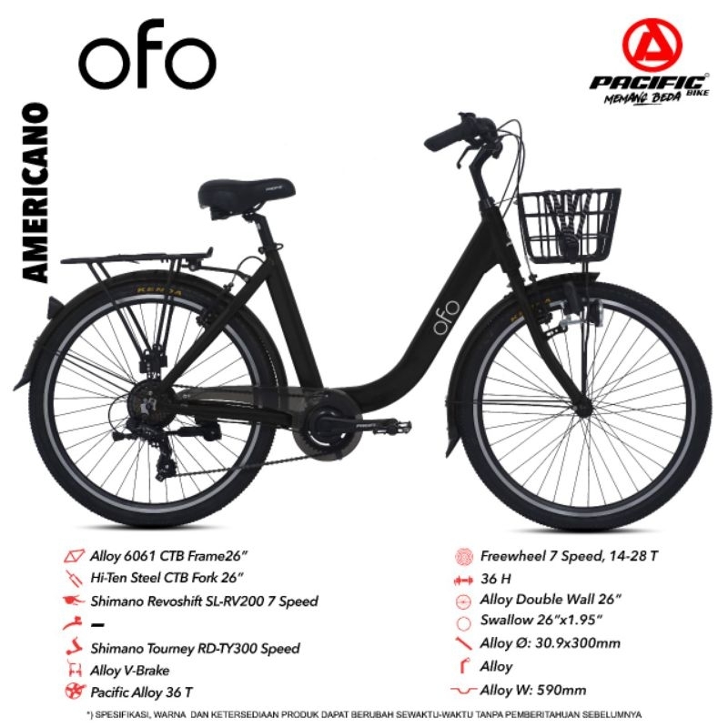 sepeda uk 26 mini ofo pacific