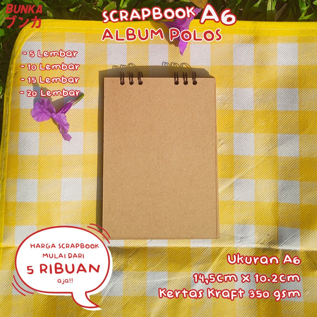 

Scrapbook A6 350 Gsm Aesthetic Album vintage buku catatan story book kado anniversary valentine cowok cewek murah Gift Hampers