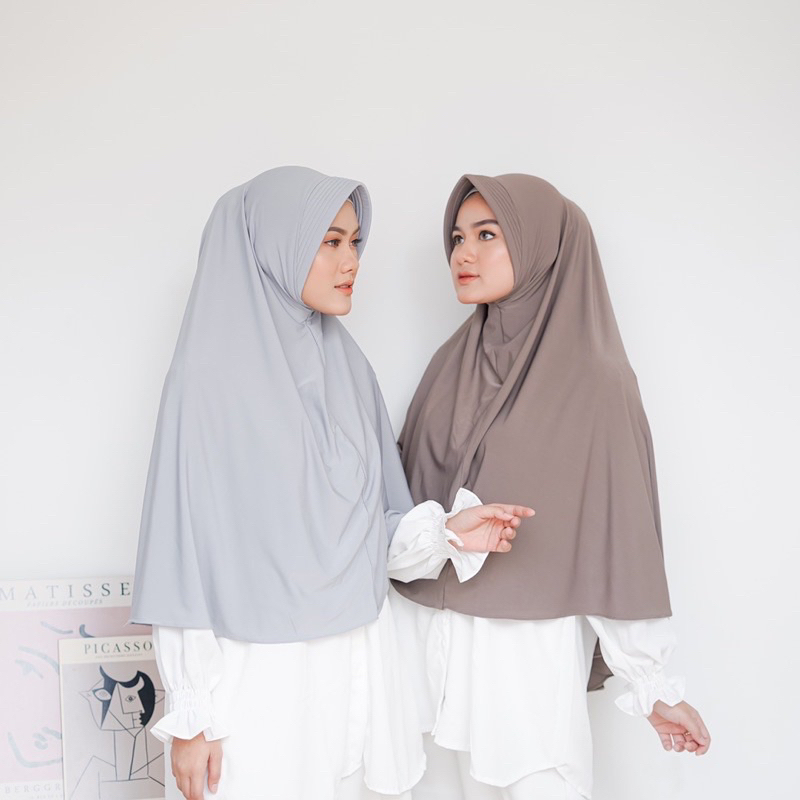 Bergo Oval Jumbo | Jilbab Instan Jersey Jumbo (XL) Terlaris Bisa(cod) by DIANA