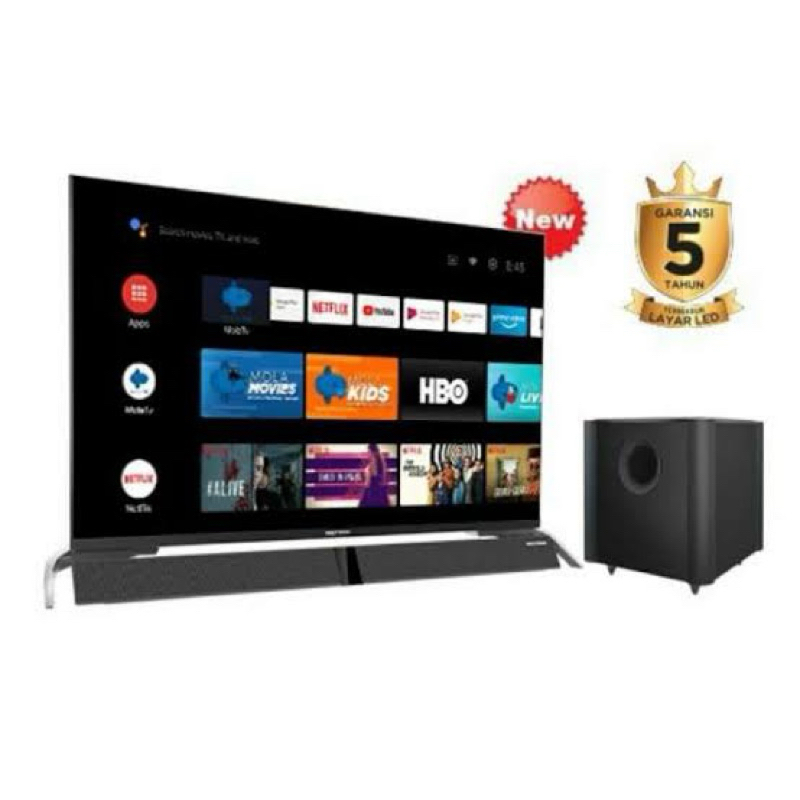 TV ANDROID 43 POLYTRON SPEAKER SUBWOFER ANDROID Tv 43 INCH POLYTRON 43BAG GARANSI 5Thn