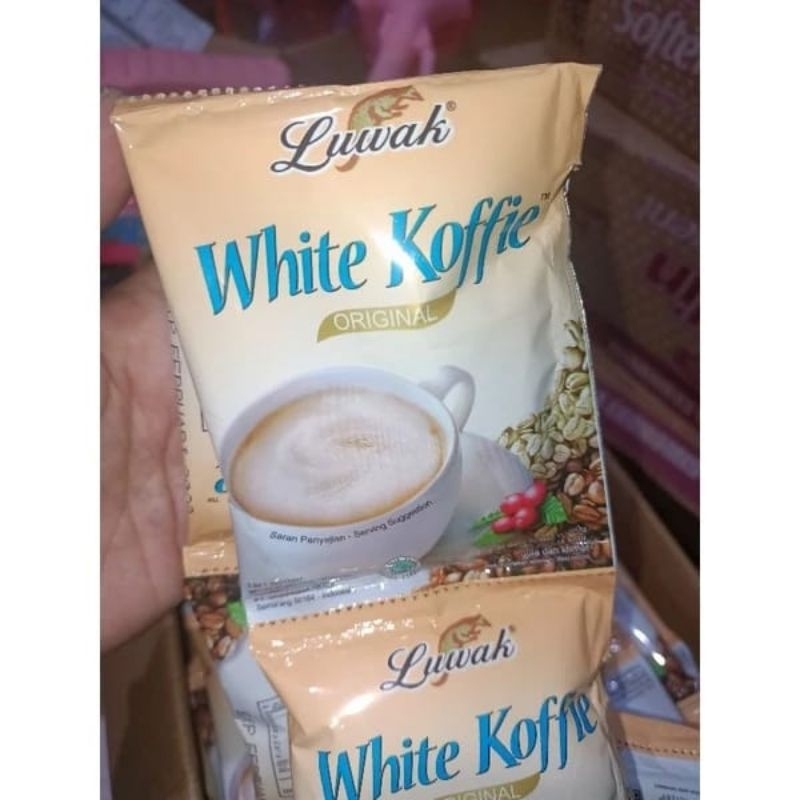 

Kopi Luwak white choffe Original renceng 10pcs/Kopi susu/kopi+gula instan/Kopi white luwak original renceng 10pcs 10