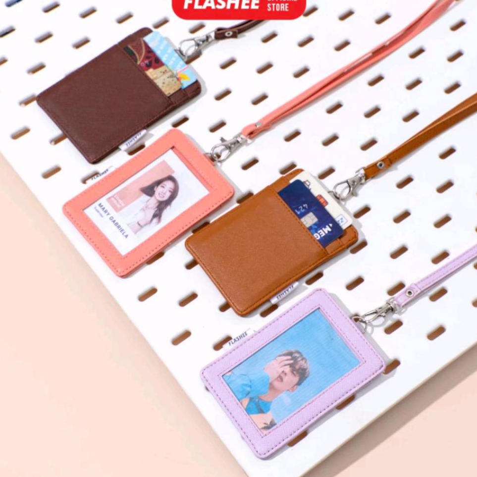 

Kejutan Istimewa Flashee Name Tag ID Card Holder Kulit Cole Lanyard Termurah Berkualitas PU Leather Lanyard NameTag ID Card Holder