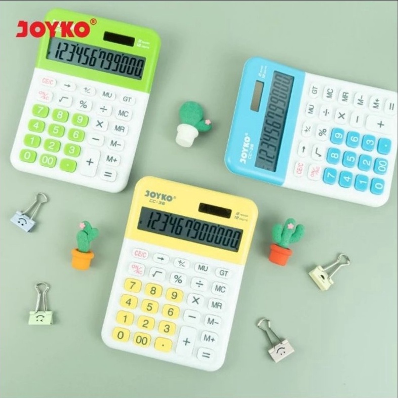 

KUALITAS OKE Kalkulator JOYKO CC36 12 Digit Desktop Calculator Kalkulator Meja CC 36