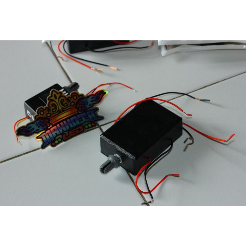 KODE W57K modul lampu pesawat 2 channel 12v dan 24v lampu rotari STEL KECEPATAN SENDIRI