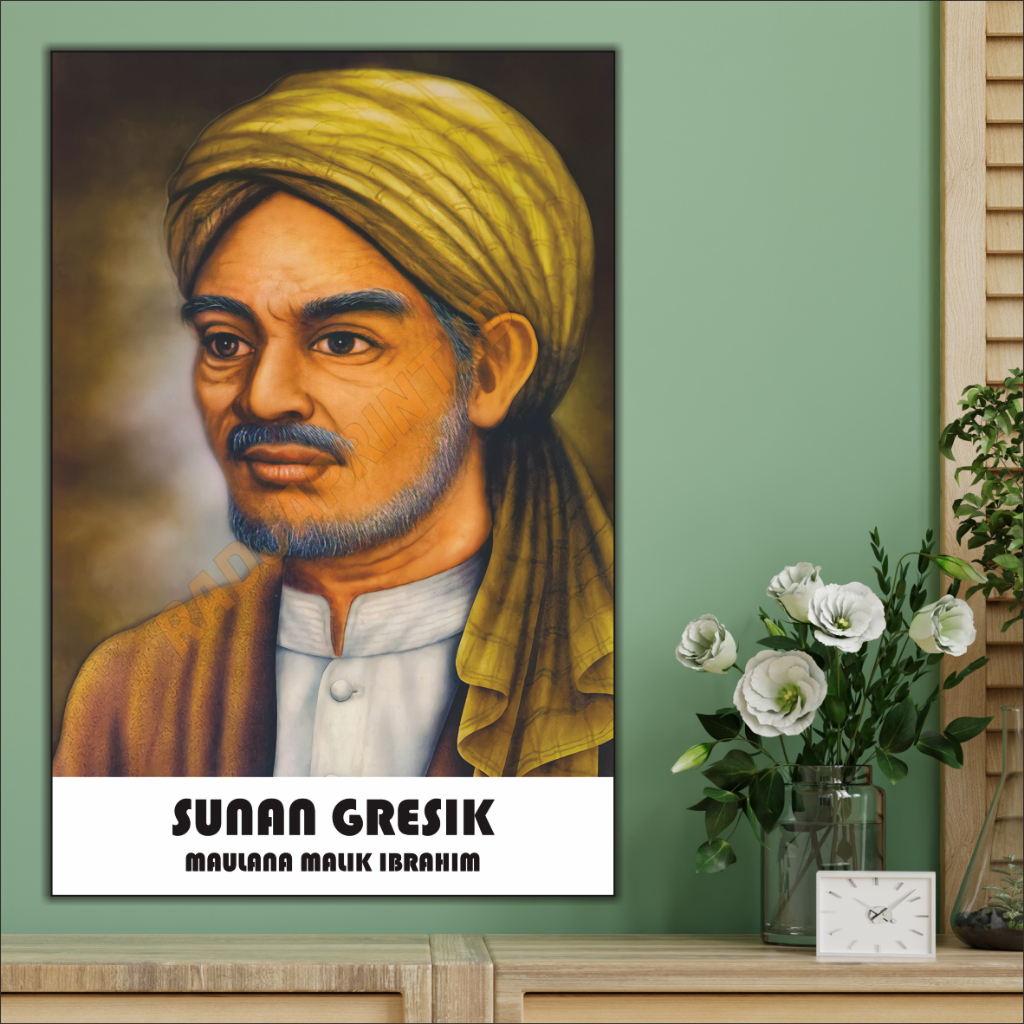 Radja Print Foto Walisongo Jumbo 30X45 CM Poster Walisongo Sudah Termasuk Bingkai Papan MDF