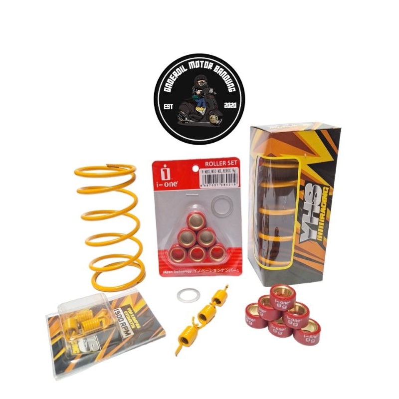PAKET KIRIAN NMAX NMAX OLD NEW AEROX MIO M3 PER CVT 1500 RPM RACING ROLLER 9 GRAM