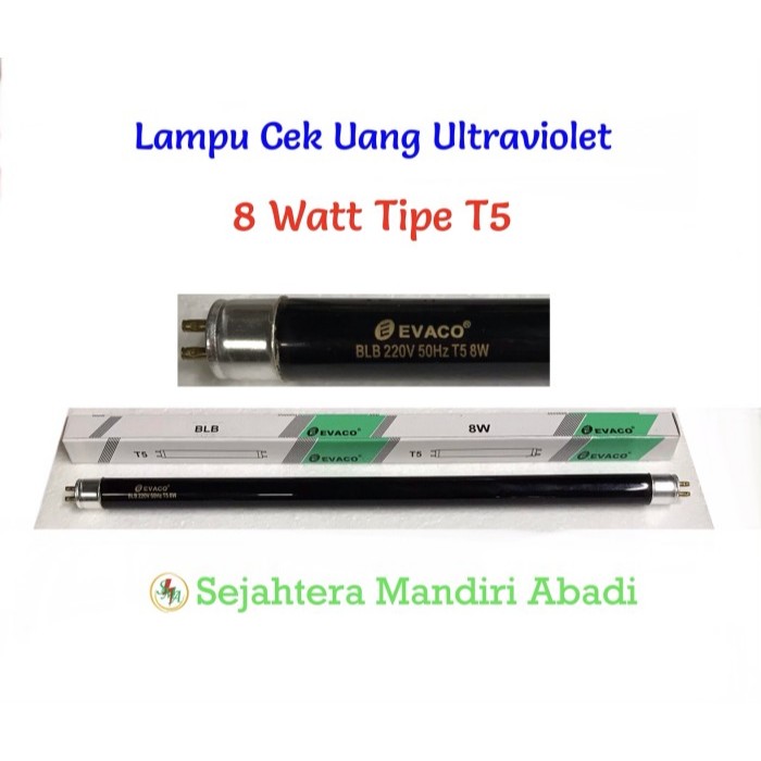 Lampu T5 UV UVA UV-A 8W untuk Sensor Uang