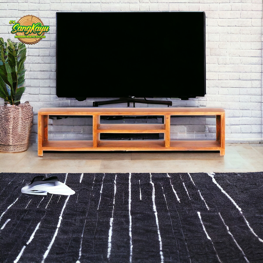 SangKayu Rak TV Minimalis Modern Meja TV Bufet TV Kayu Rak Serbaguna / Meja TV Minimalis Modern / Ra