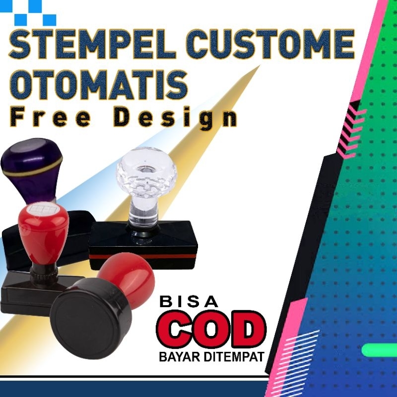 

Stempel Custome Flash Otomatis Bulat | Oval | Kotak I Persegi Panjang