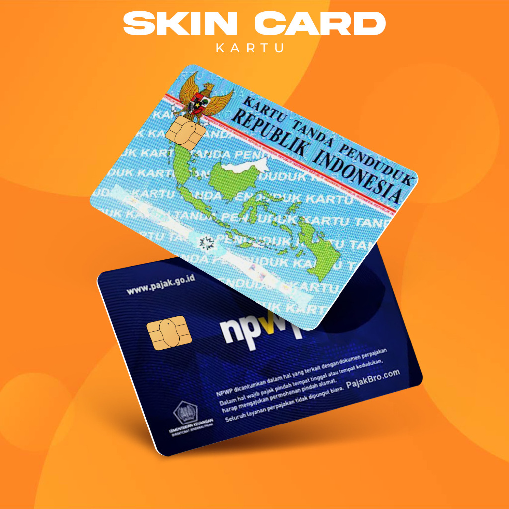 

[BM Skin Card] - ID Card Indonesia || Garskin | Cover ATM / E - Money / Flazz - Anti Air