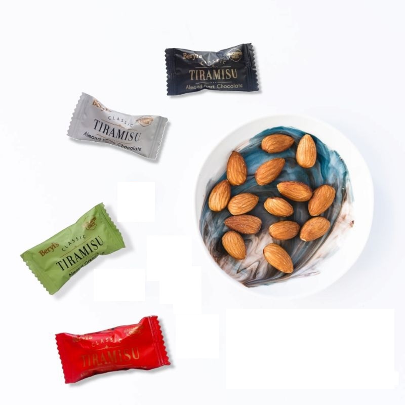 

Beryls Tiramisu Almond Chocolate Milk Dark White Choco Beryl's Malaysia Eceran 1biji