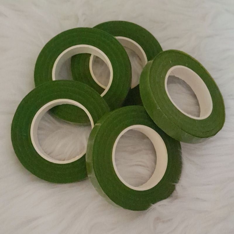 Floral tape warna hijau tua 30 yard