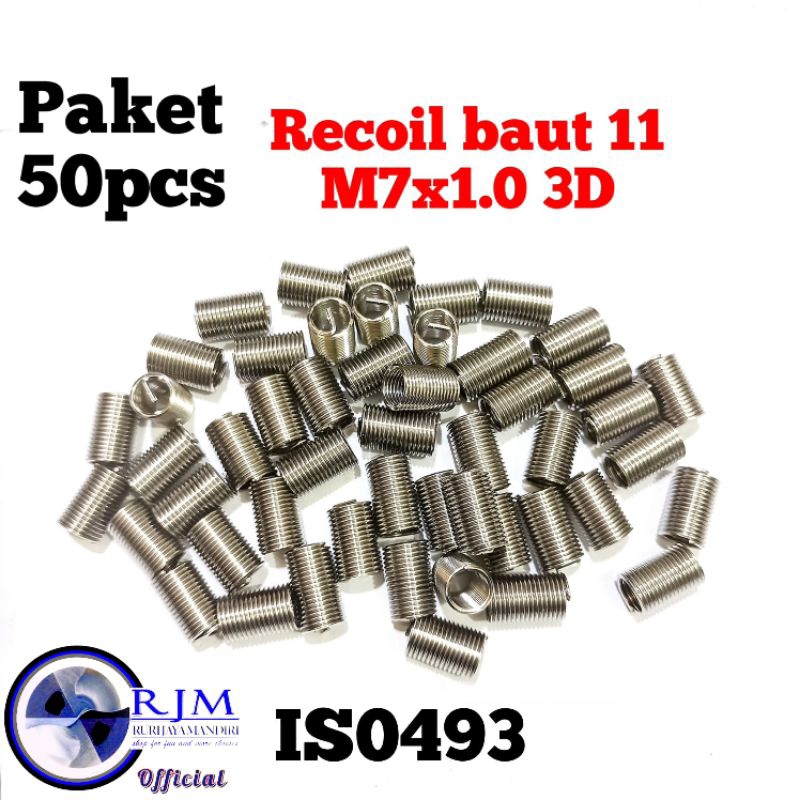 50pcs recoil m7x1.0 3D recoil baut 11 recoil baut kunci 11 bukan recoil baut 10