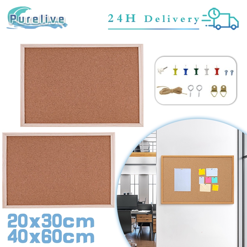 

Note Memo Board / Pin Board Papan Pengumuman Wood Wall Hanging Message