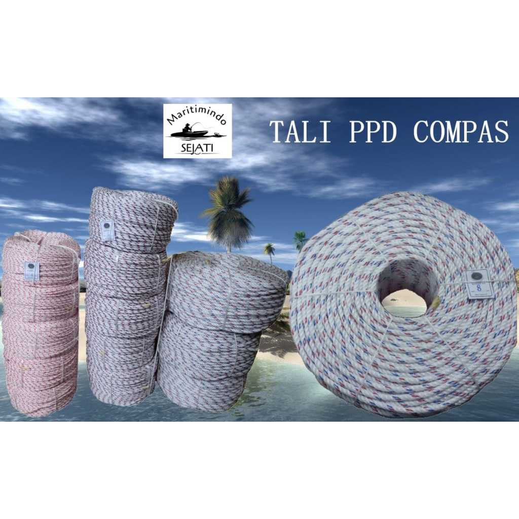 

Tali tambang ppd / tali plastik eceran per meter uk. 6mm, 7mm