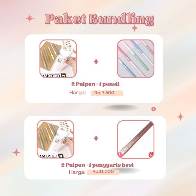 

PAKET BUNDLING/PCS PENSIL,PULPEN,PENGGARIS
