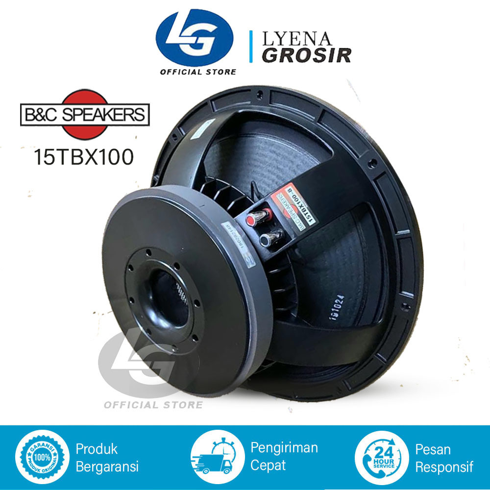 SPEAKER B&C 15TBX100 15 INCH KOMPONEN LOW SUB GRADE A