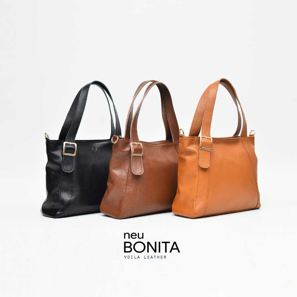 VOILA LEATHER Tas Tote Tas Selempang Tas Kerja Wanita Kulit Asli Genuine Leather Tote Bag Sling Bag 
