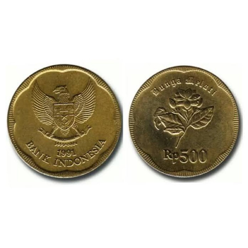 Uang Logam Koin 500 Melati kuno. Utk Mahar / Koleksi