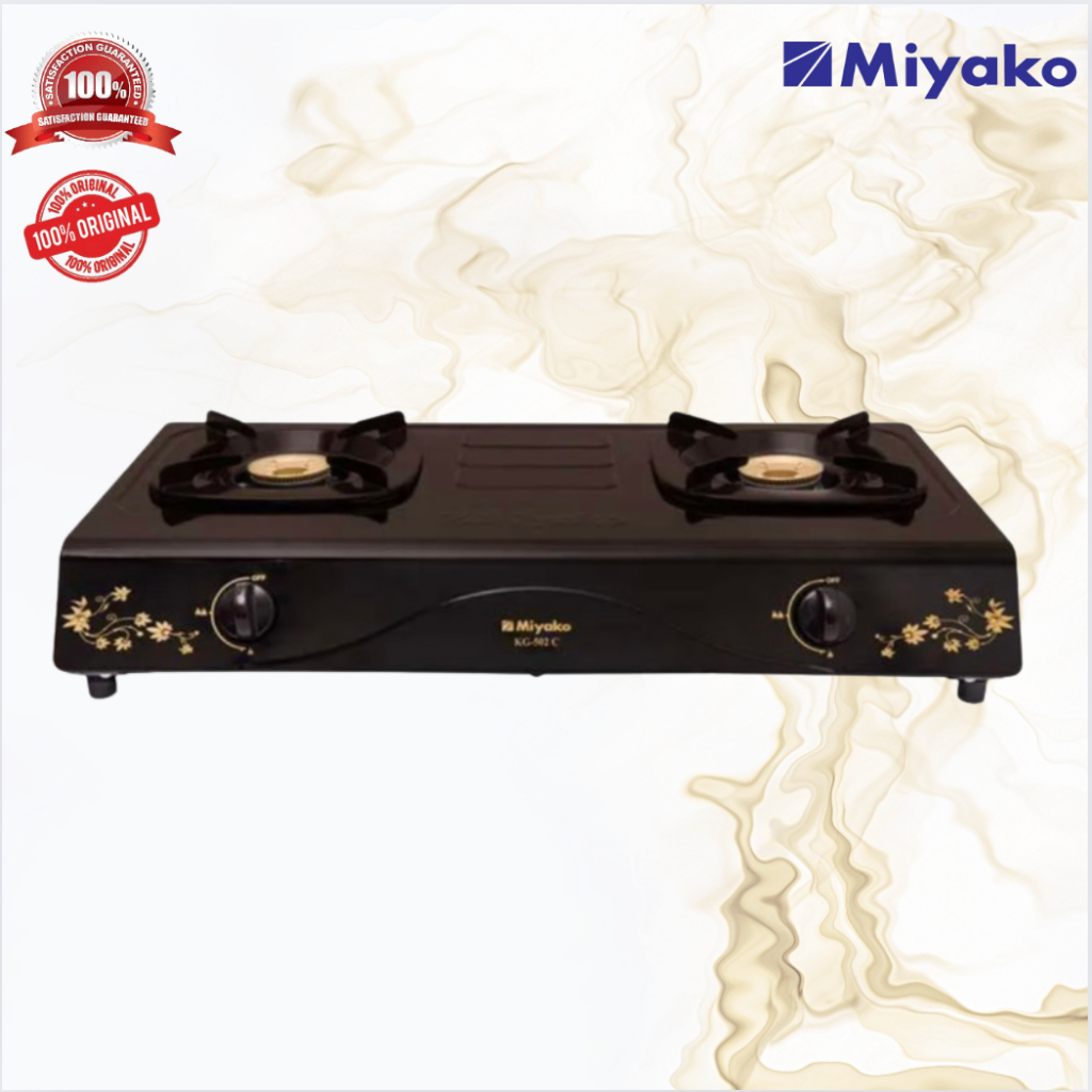 Kompor Gas Miyako 2 Tungku KG 502C - Kompor Gas/KG502C/KG502 C/KG 502C/KG 502 C/ORIGINAL/GARANSI