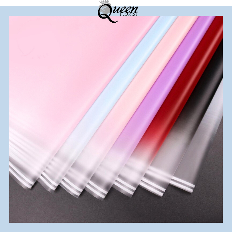 

Kertas buket cellophane gradient Flower Wrapping Paper Florist Gradient Color List Cellophane 6044