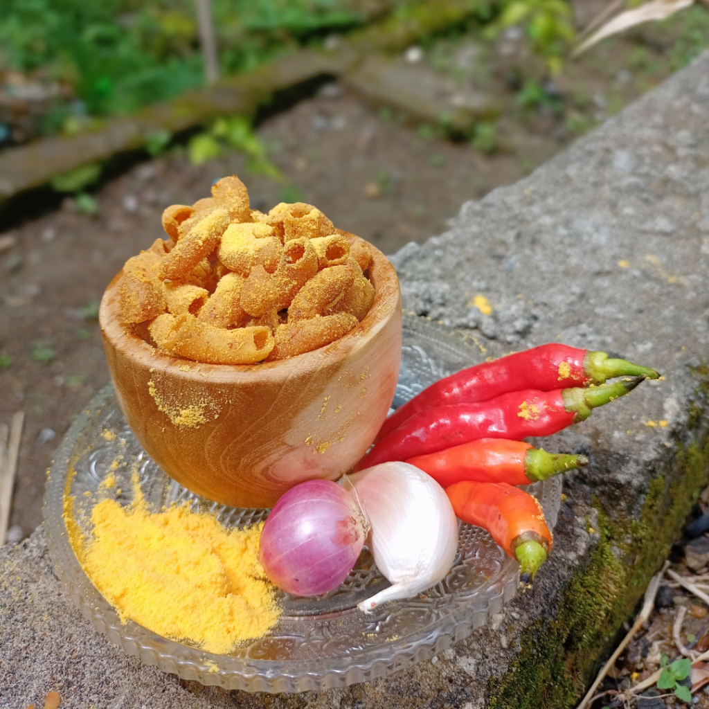 

Makaroni ciqiniqu Pedas Keju Premium kemasan reguler 100gr