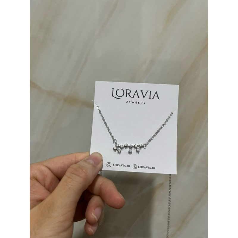 LORAVIA 27 - ZODIAK NECKLACE SAGITARIUS SILVER STERLING 925 KALUNG PERAK ZODIAK , KALUNG PREMIUM