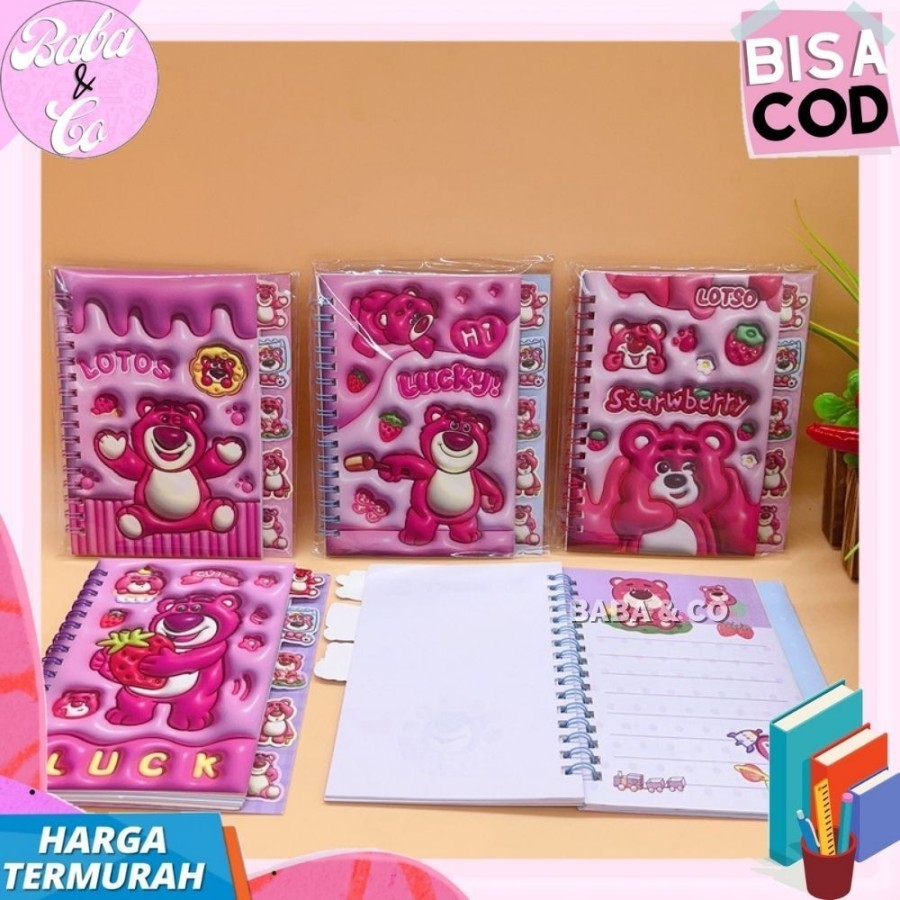 

BUKU STIKER SPIRAL LOTSO CY-DC BUKU LABEL STICKER BOOK LOTSO CY-DC LUCU UNIK MURAH /sticker buku lucu unik /sticker buku lotso murah