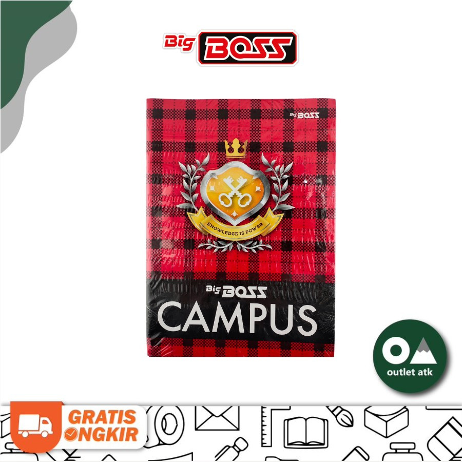 

Buku Tulis Campus Boxy SIDU Big Boss 50 Lembar Isi 10 per pack