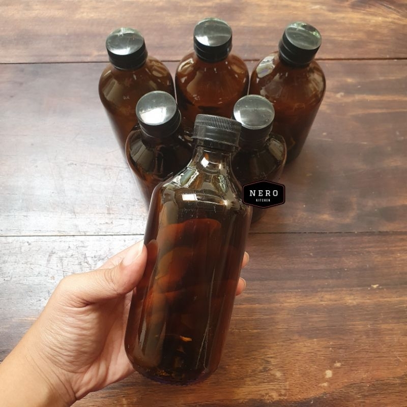 Botol Tonikum 300ml / Botol Kaca Coklat / Botol Sirup / Botol Kemasan Susu / Botol Kemasan Obat / Bo