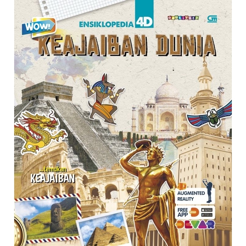 ENSIKLOPEDIA 4D ORIGINAL tubuh manusia, keajaiban dunia,antariksa, dinosaurus,rahasia samudra banyak