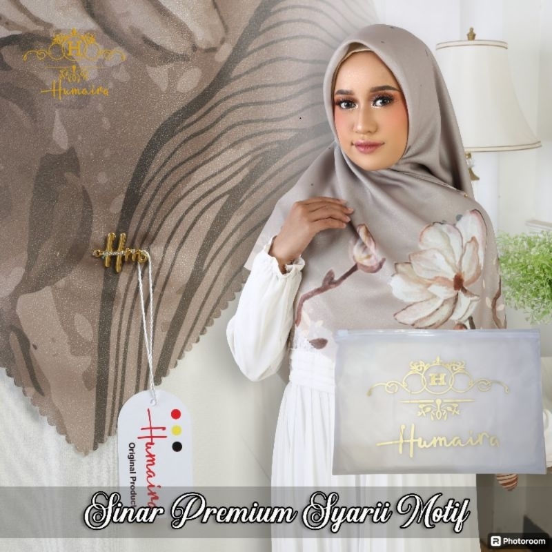 HUMAIRA- Hijab Segiempat Sinar Syar’i Motif – Elegan dan Adem Dipakai