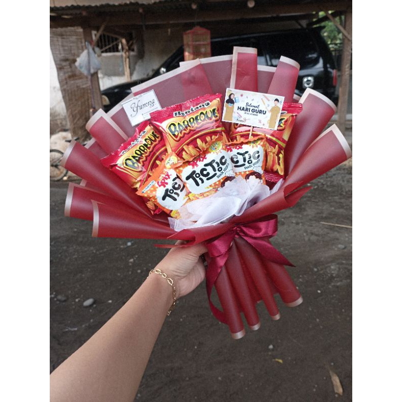 

buket snack ukuran S/buket jajan/buket wisuda/hadiah