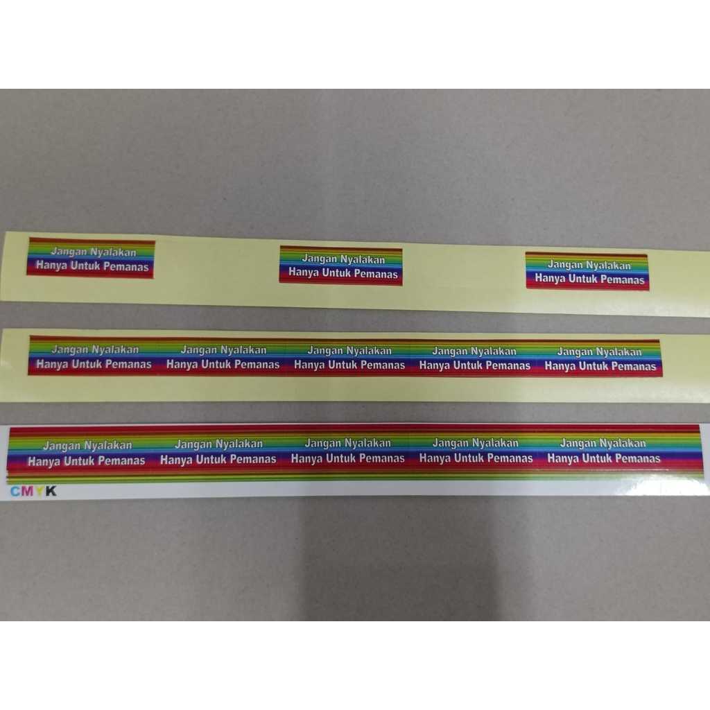 Stiker Tombol pemanas Mesin Terapi Olylife