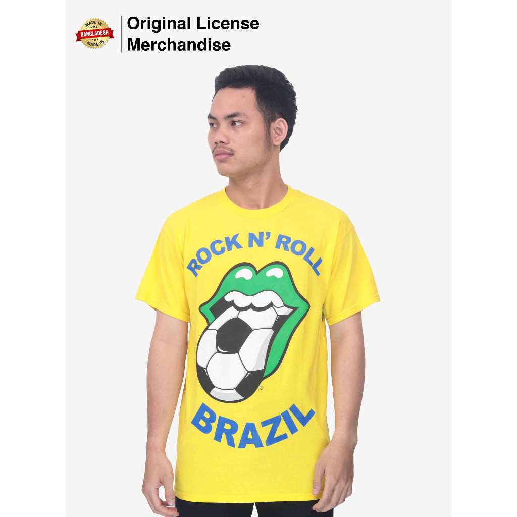 Kaos Baju Tshirt Casual Pendek Pria Wanita Dewasa Cotton Premium Import Rock Band Musik ROLLING STON