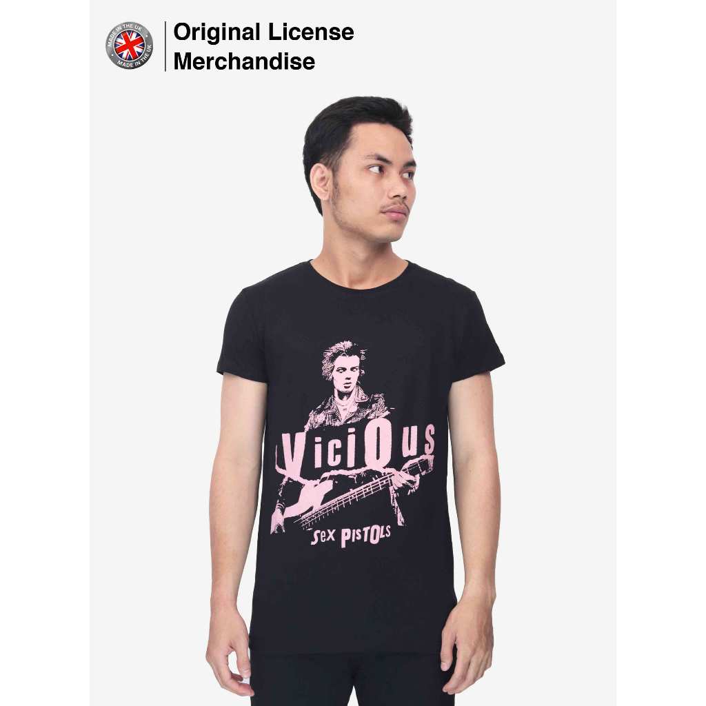 Kaos Baju Katun Pria Wanita Dewasa Motif Sablon SEX PISTOLS Sid Photo
