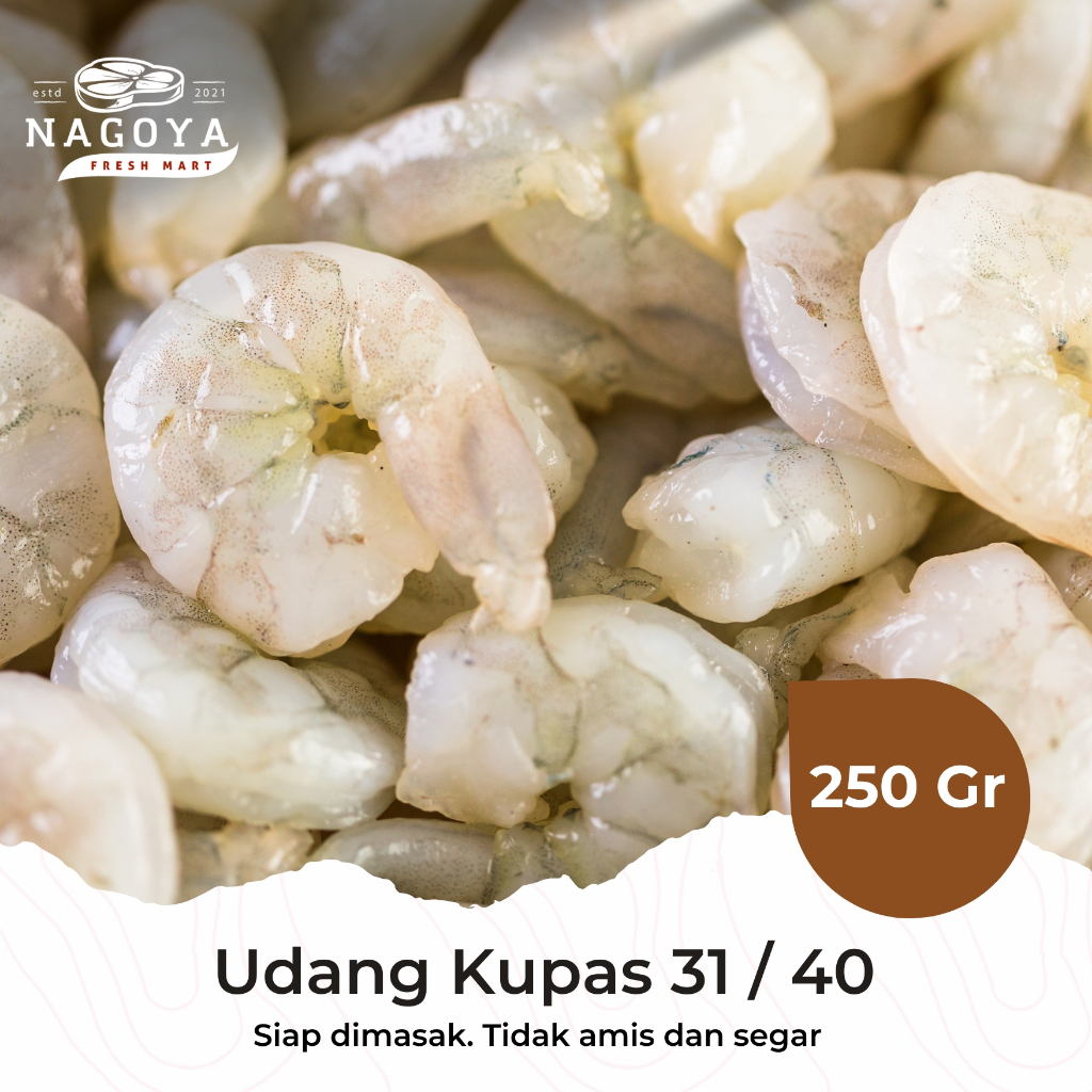 

Udang Kupas Bersih Gurih Premium - 250 GR