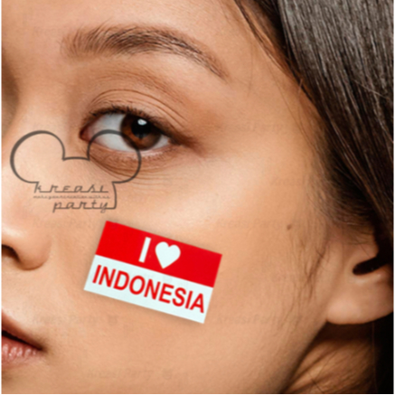 

Stiker Pipi I love indonesia / Stiker Pipi Merah Putih isi 100 pcs