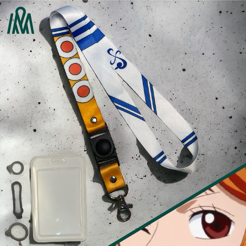 

Lanyard NAMI One Piece Anime Merchandise Tali ID Card (unofficial)