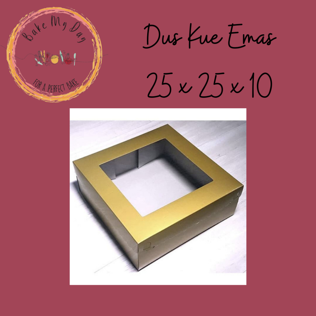 

Kotak Dus Kue Emas 25 x 25 x 10