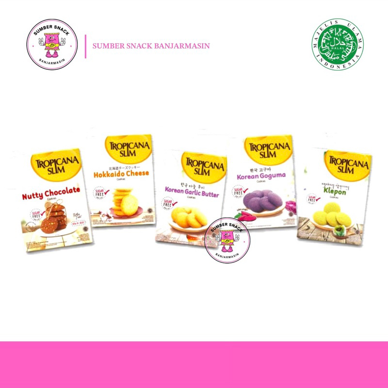 

Tropicana Slim Cookies (100g) (5 Varian Rasa)