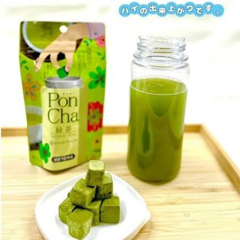 

Pon Cha Cube Tea green tea Japanese isi 10