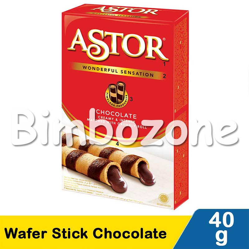 

Bimbozone - Astor Wafer Stick Chocolate 40G