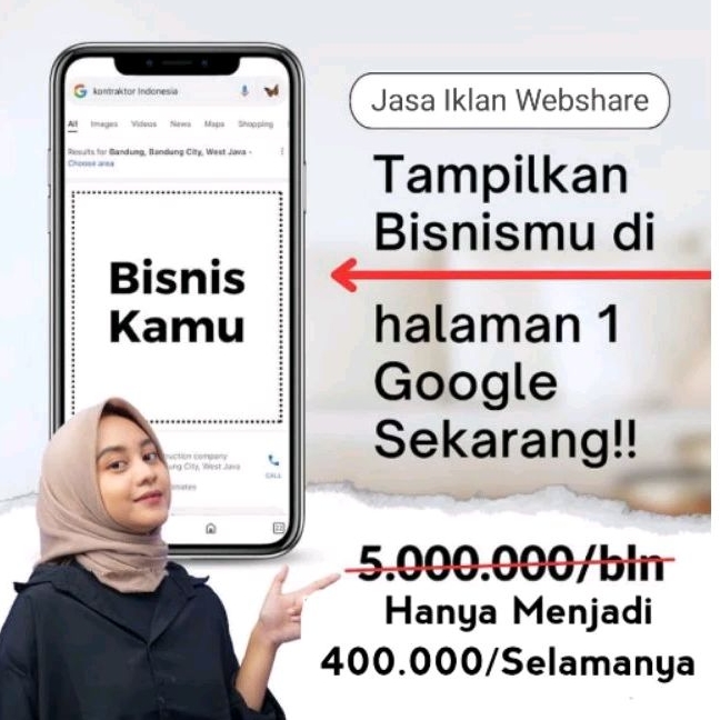 Jasa Iklan Tampil Di Urutan 1 Google PREMIUM