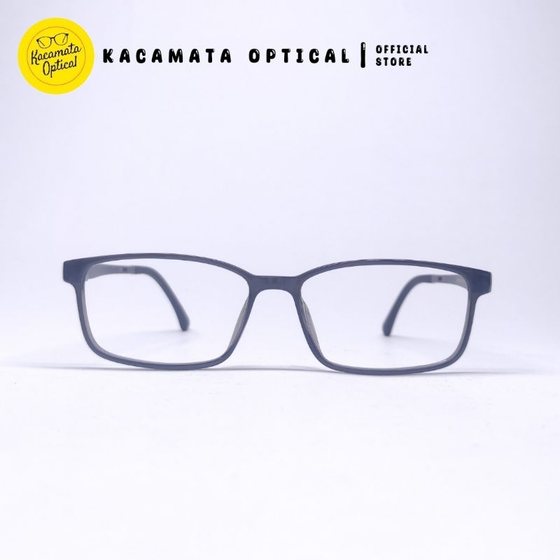 KACAMATA OPTICAL - Frame KMO9216 Kotak Full Hitam Plastik
