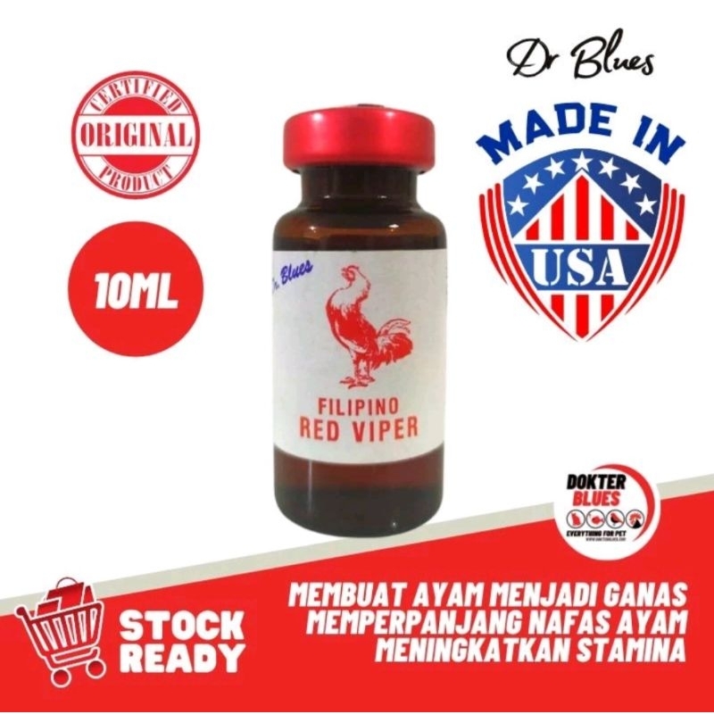 Red Viper Doping ayam jantan petarung by Dr Bluess original